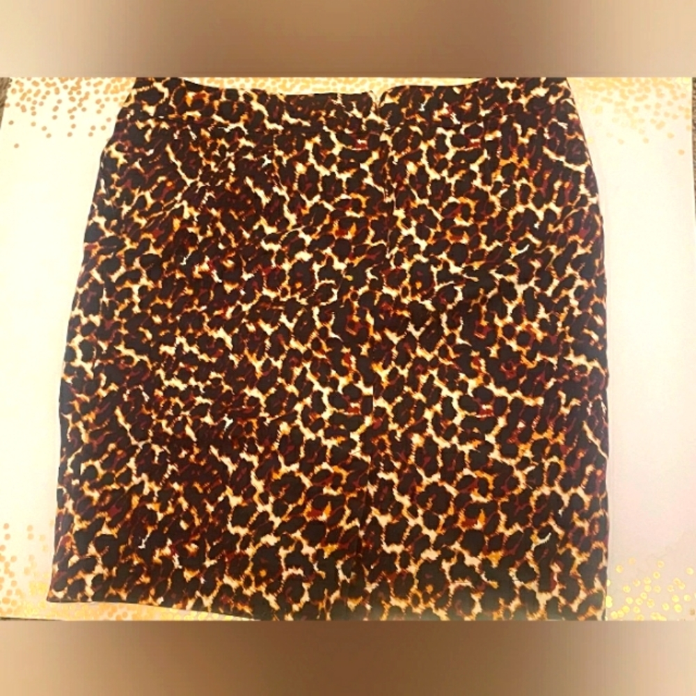 Merona leopard print sx 14 skirt